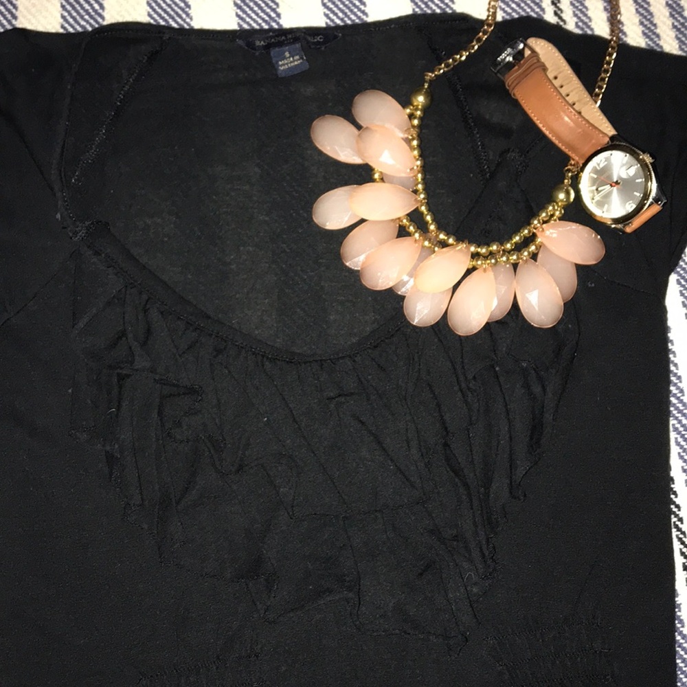 Black Banana Republic cotton blouse